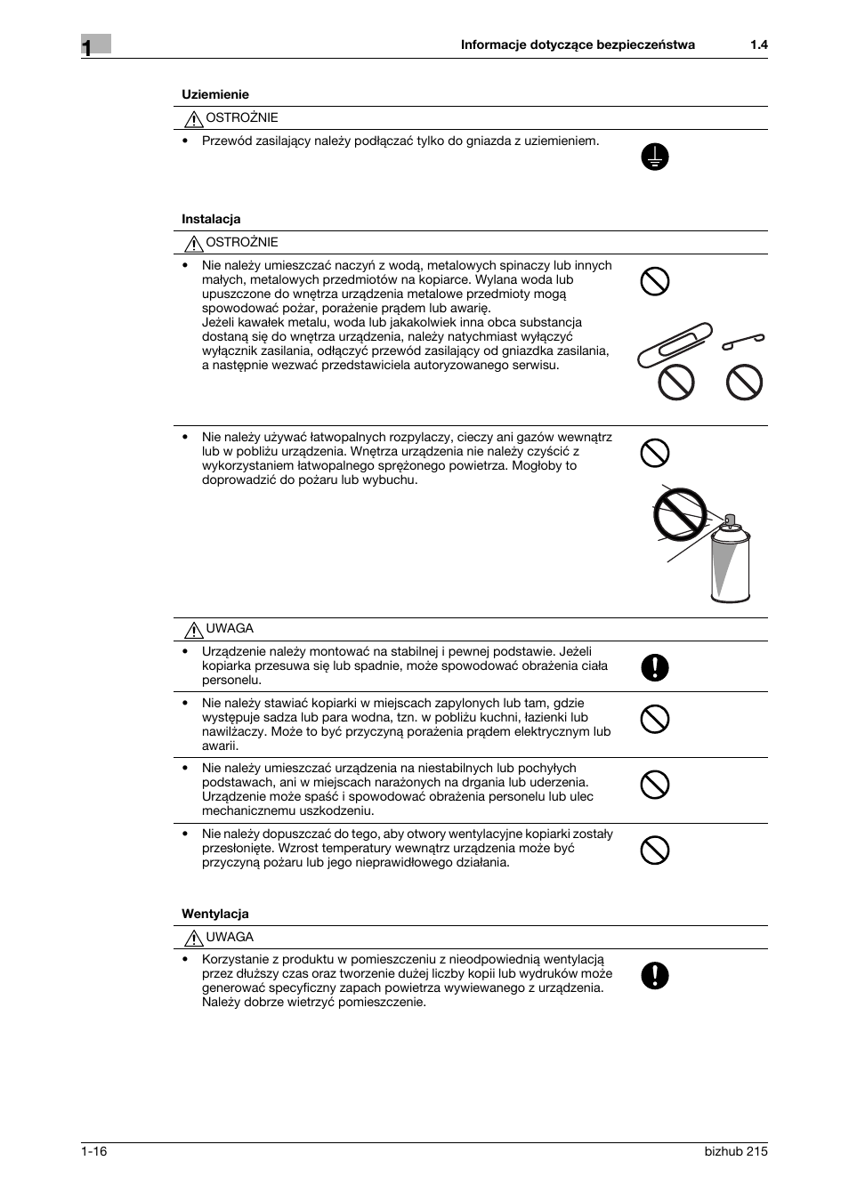 Konica Minolta Bizhub 215 User Manual | Page 22 / 128