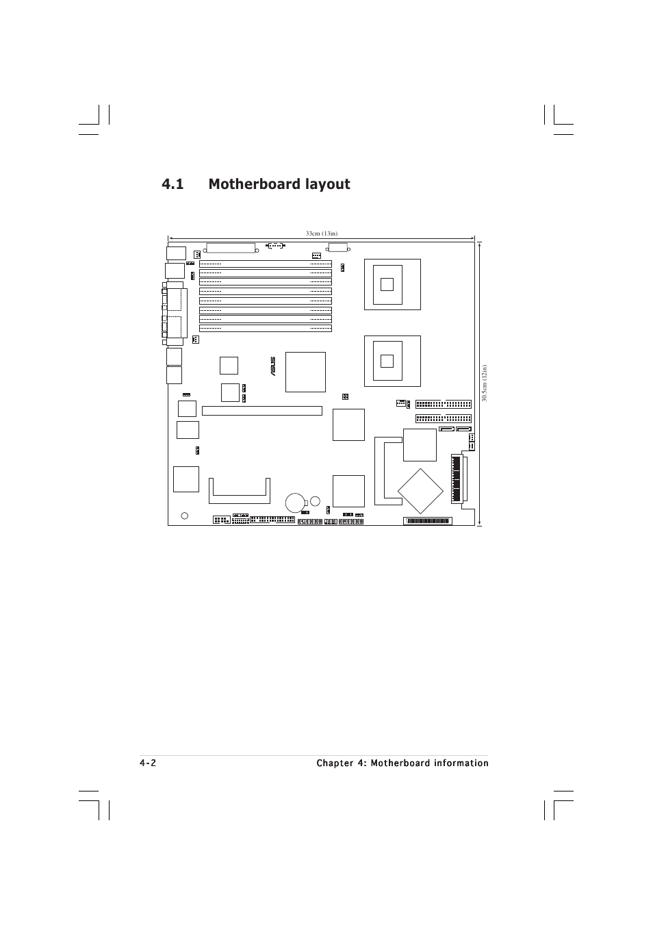 1 motherboard layout, Mpga 604 | Asus 1U Rackmount Barebone Server RS160-E3/PS4 User Manual | Page 46 / 140