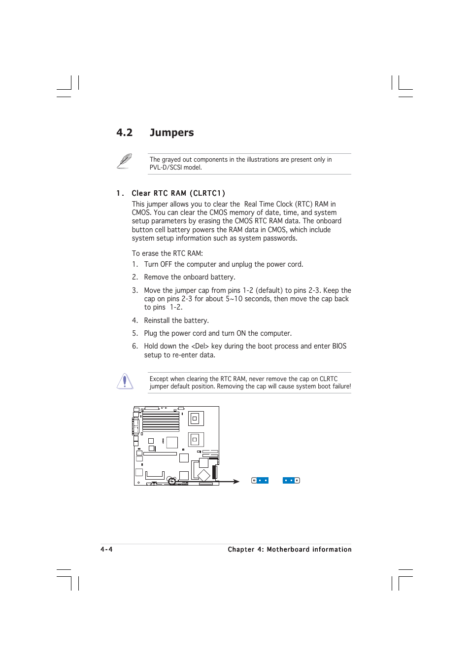 2 jumpers | Asus 1U Rackmount Barebone Server RS160-E3/PS4 User Manual | Page 48 / 140