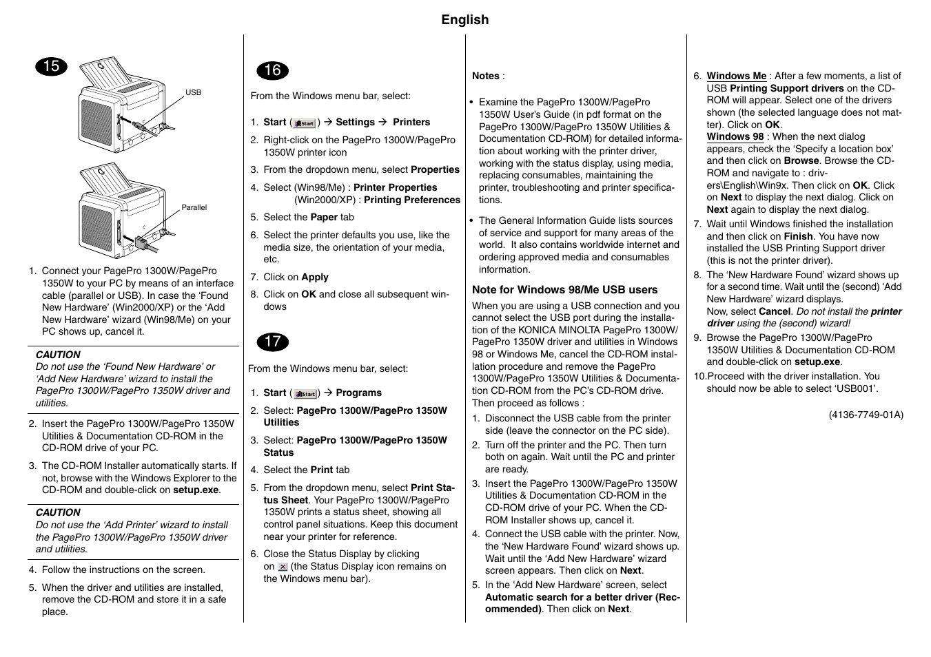 Konica Minolta PagePro 1350W User Manual | Page 4 / 22