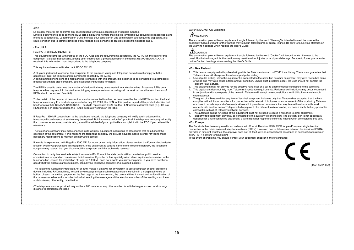 Konica Minolta PagePro 1390MF User Manual | Page 15 / 56