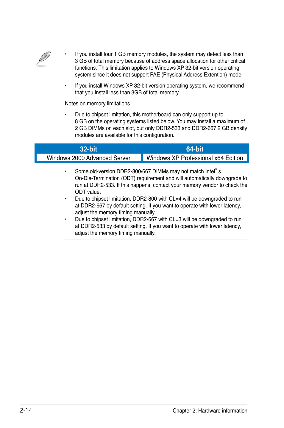 Bit 64-bit | Asus P5B-E Plus User Manual | Page 38 / 158