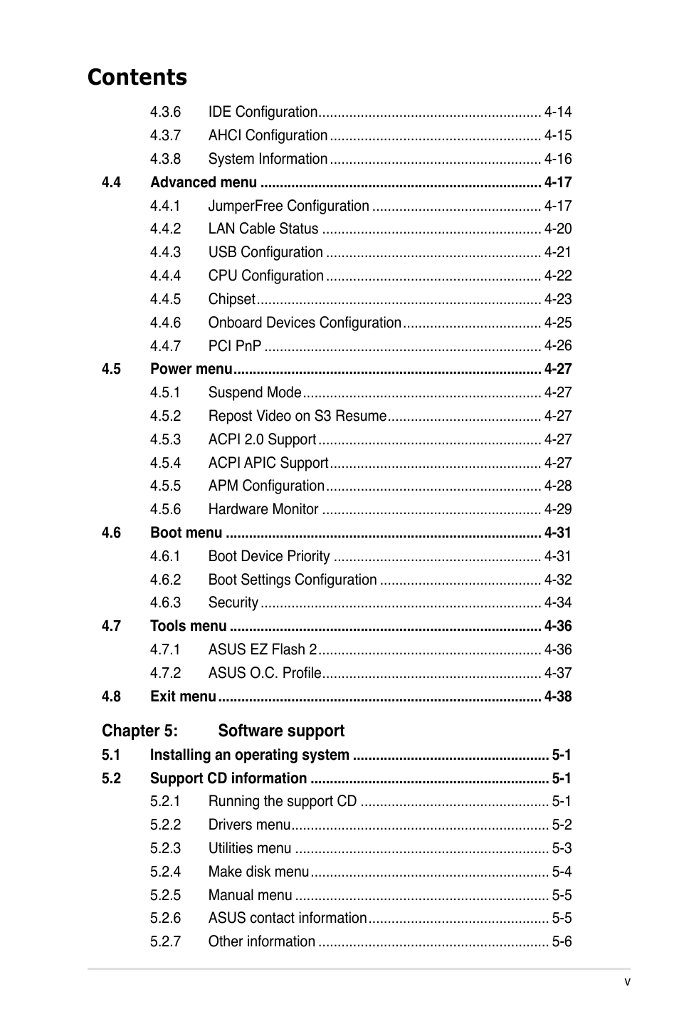 Asus P5B-E Plus User Manual | Page 5 / 158