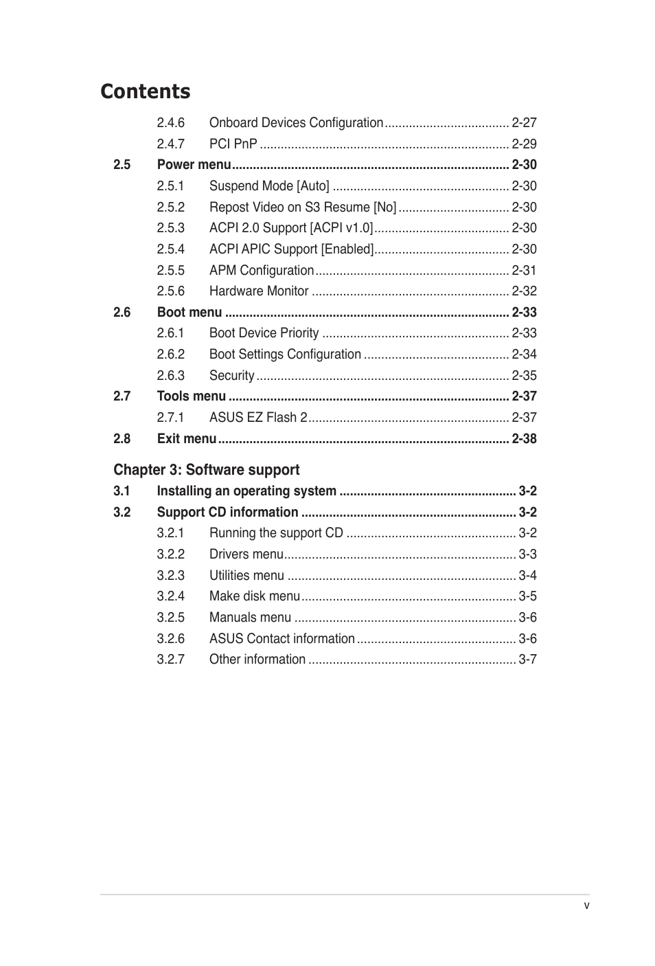 Asus P5B-VM DO User Manual | Page 5 / 100