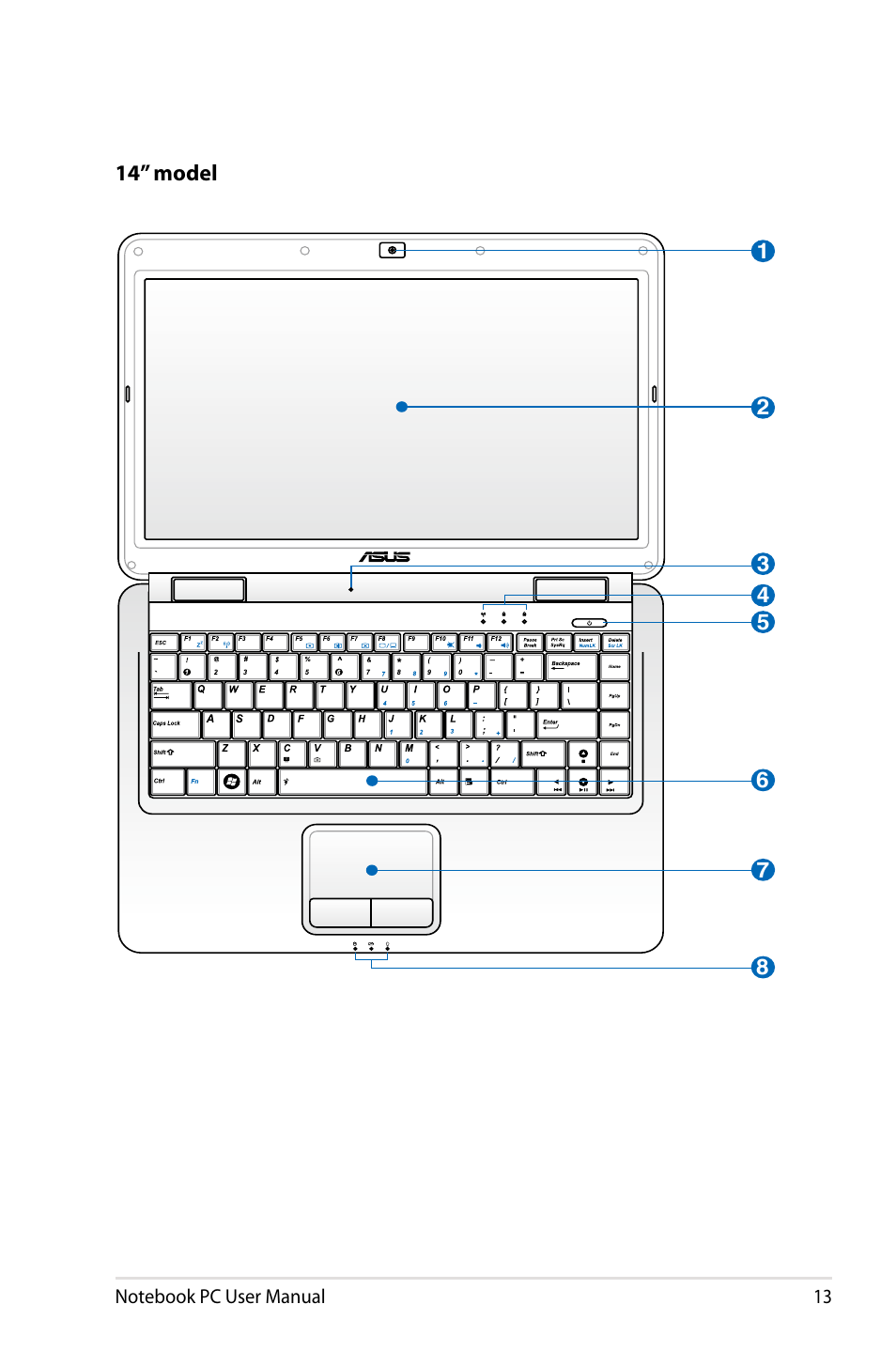 Asus E5165 User Manual | Page 13 / 108