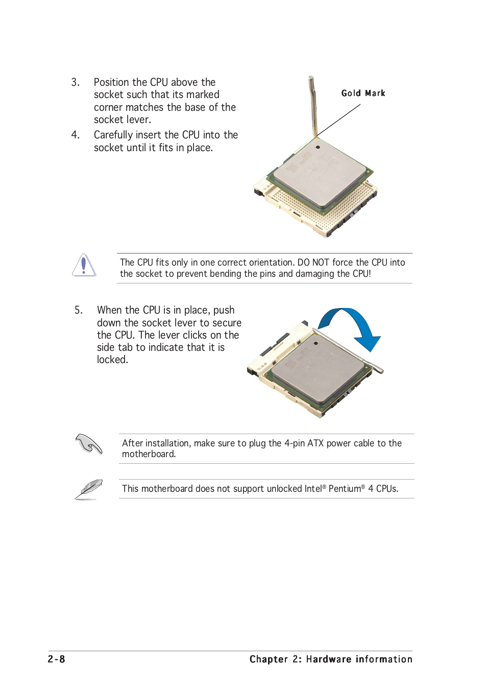 Asus P4GD1 User Manual | Page 28 / 122
