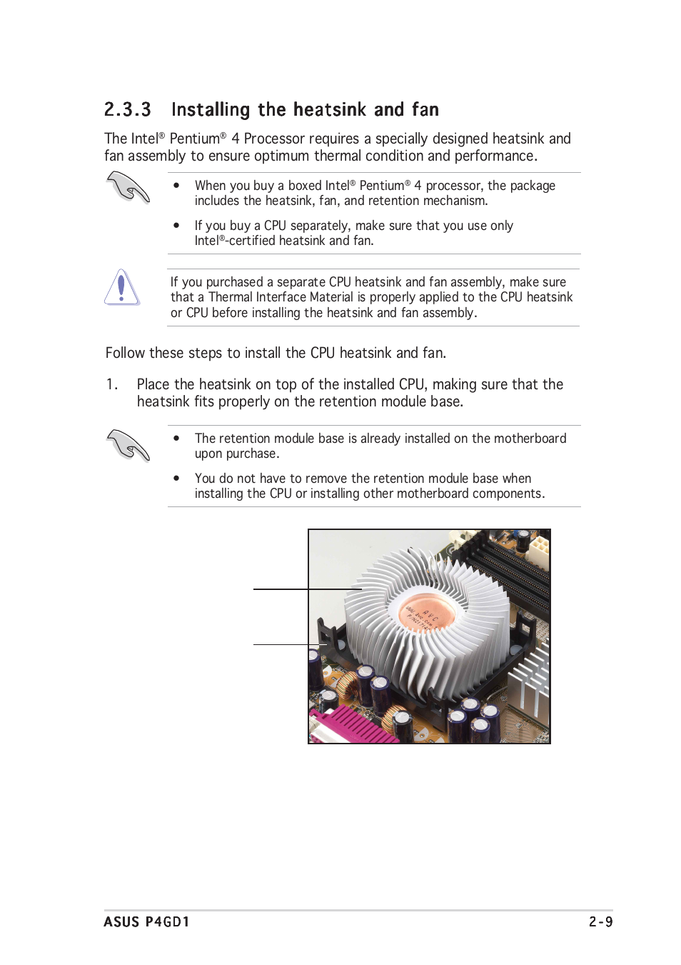 Asus P4GD1 User Manual | Page 29 / 122