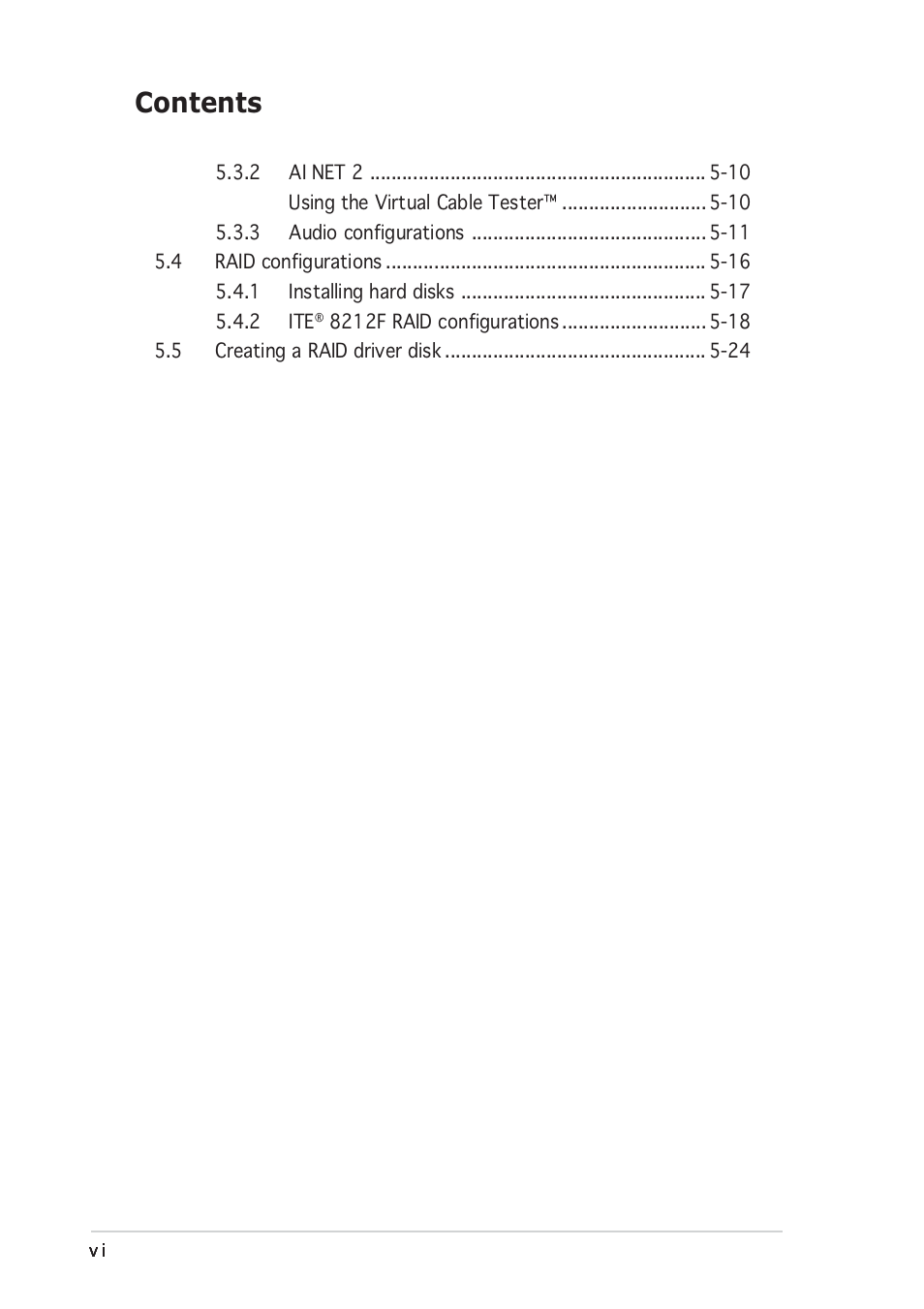 Asus P4GD1 User Manual | Page 6 / 122