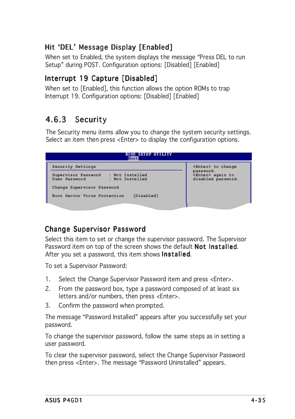 3 security security security security security | Asus P4GD1 User Manual | Page 93 / 122