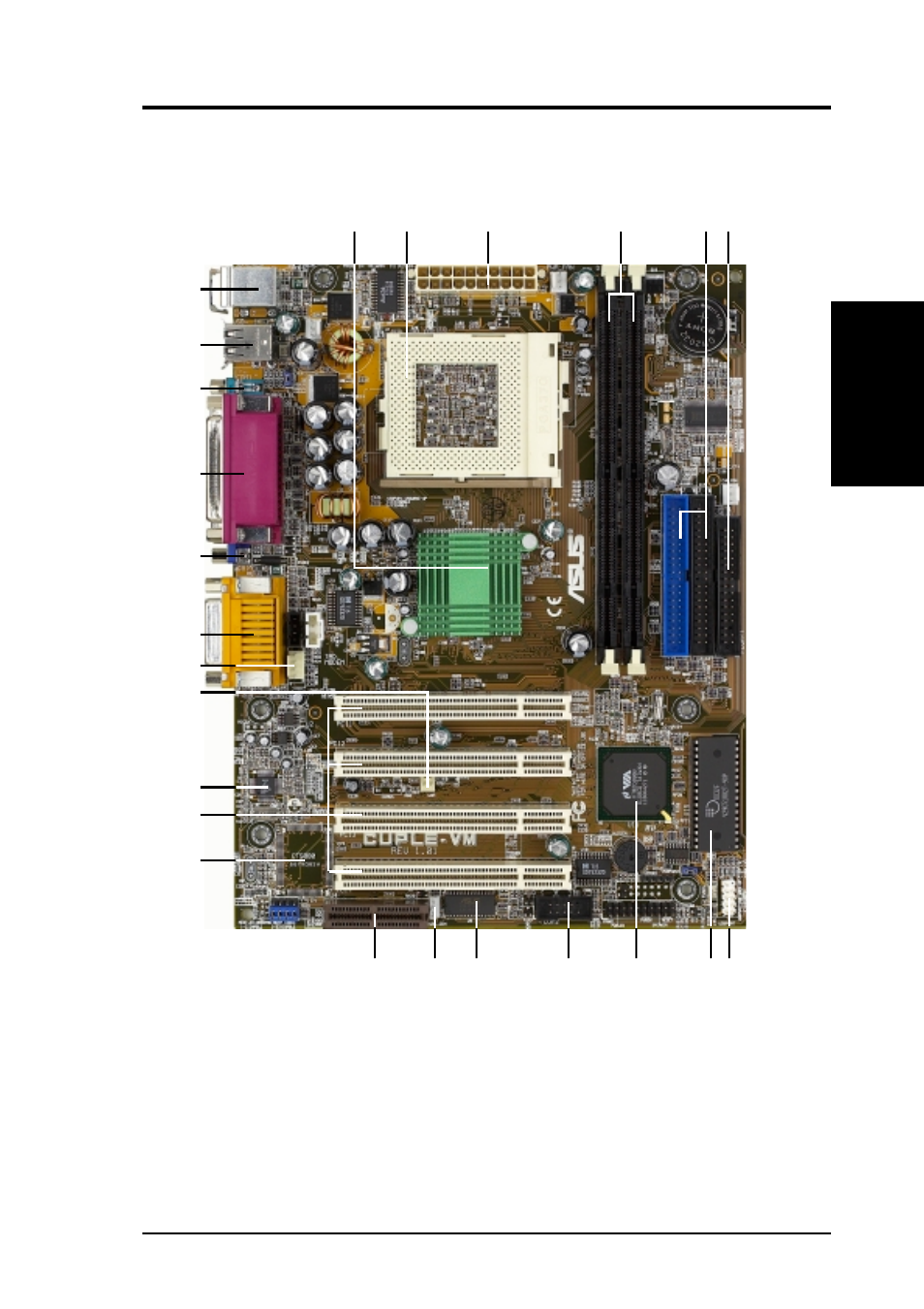 Features, 1 component locations | Asus CUPLE-VM JumperFree PC133 User Manual | Page 13 / 92