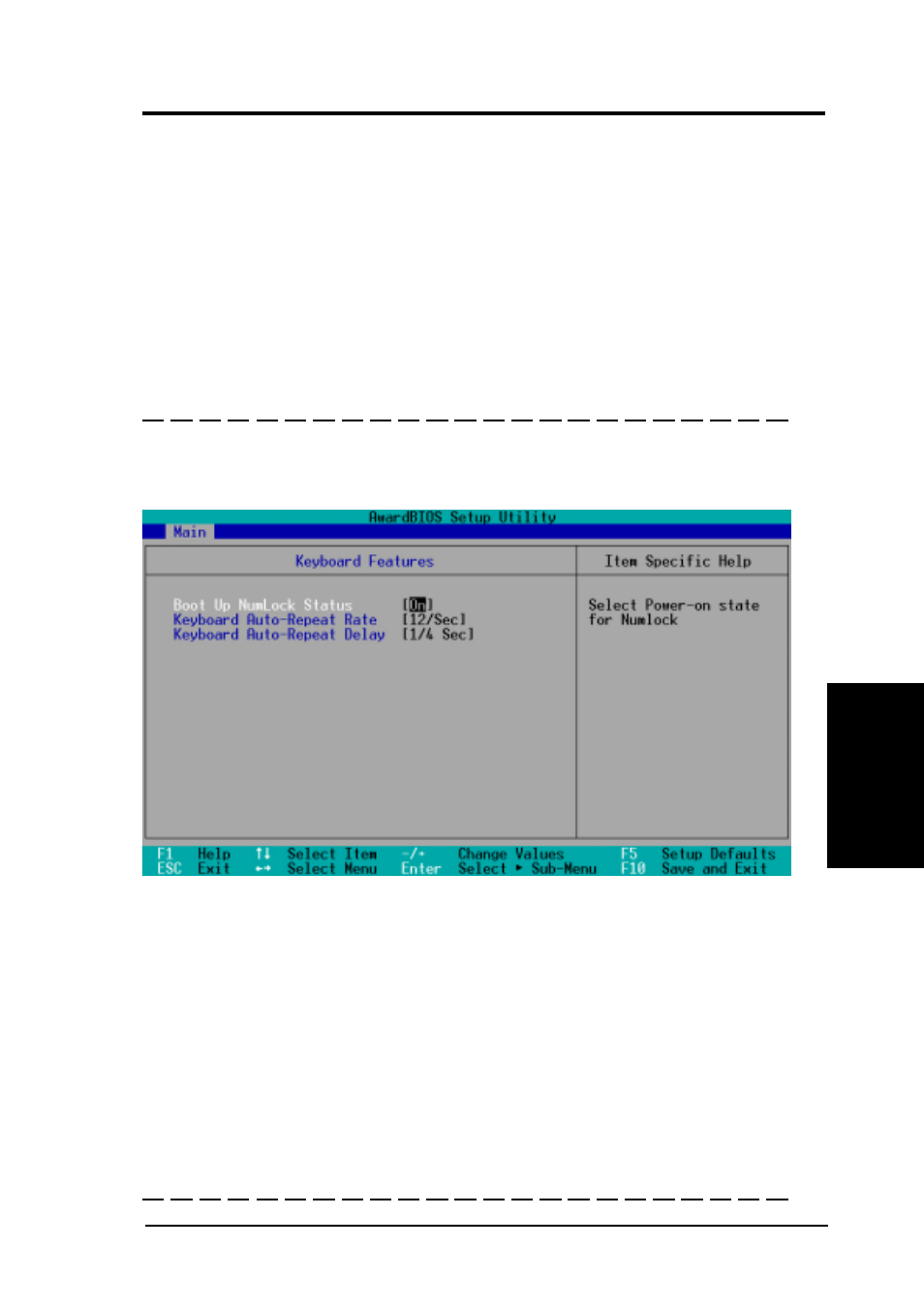 Bios setup, 2 keyboard features | Asus CUPLE-VM JumperFree PC133 User Manual | Page 47 / 92