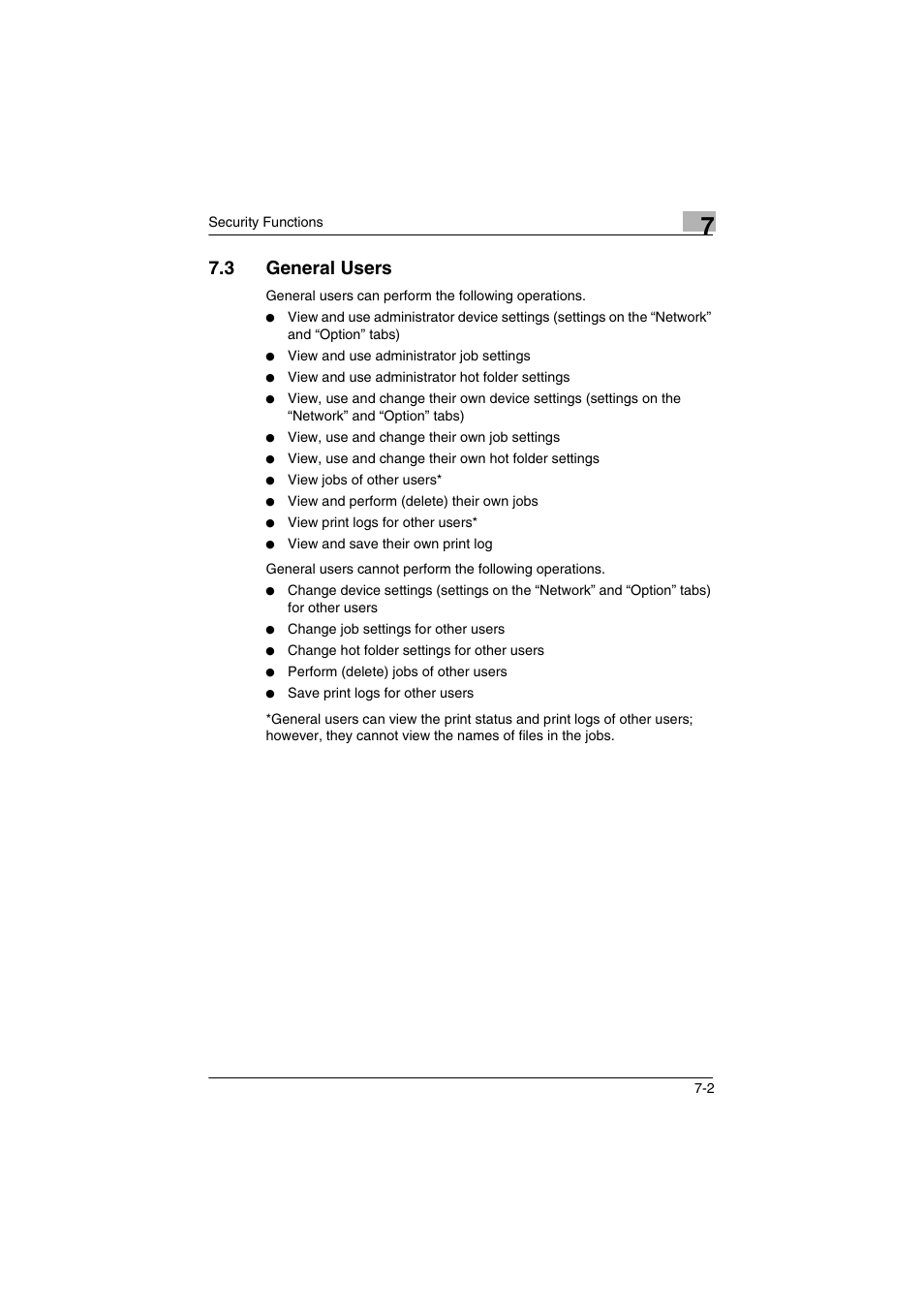 3 general users, General users -2 | Konica Minolta bizhub C31P User Manual | Page 47 / 60