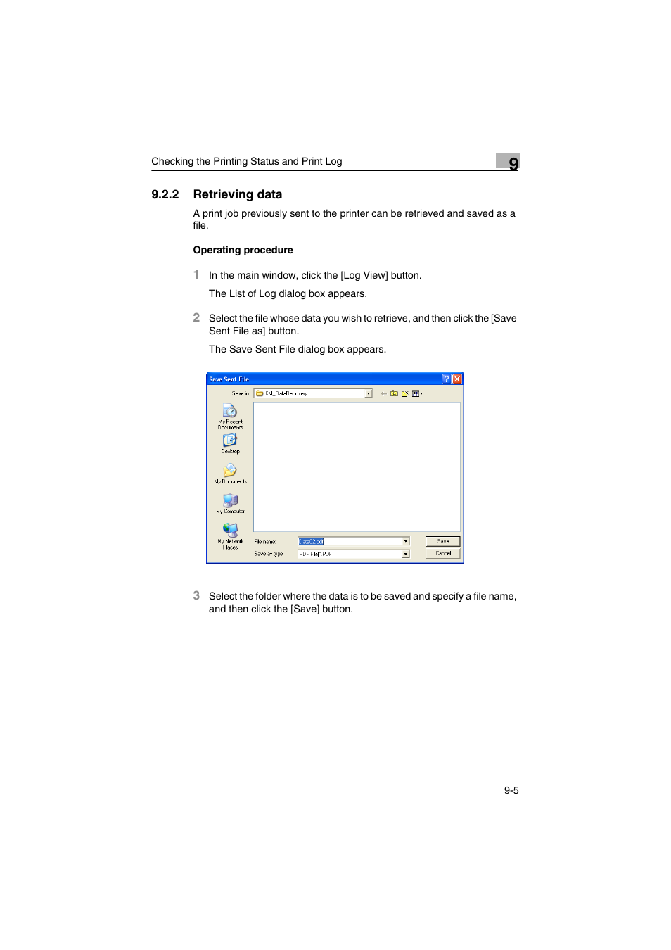 2 retrieving data, Retrieving data -5 | Konica Minolta bizhub C31P User Manual | Page 56 / 60