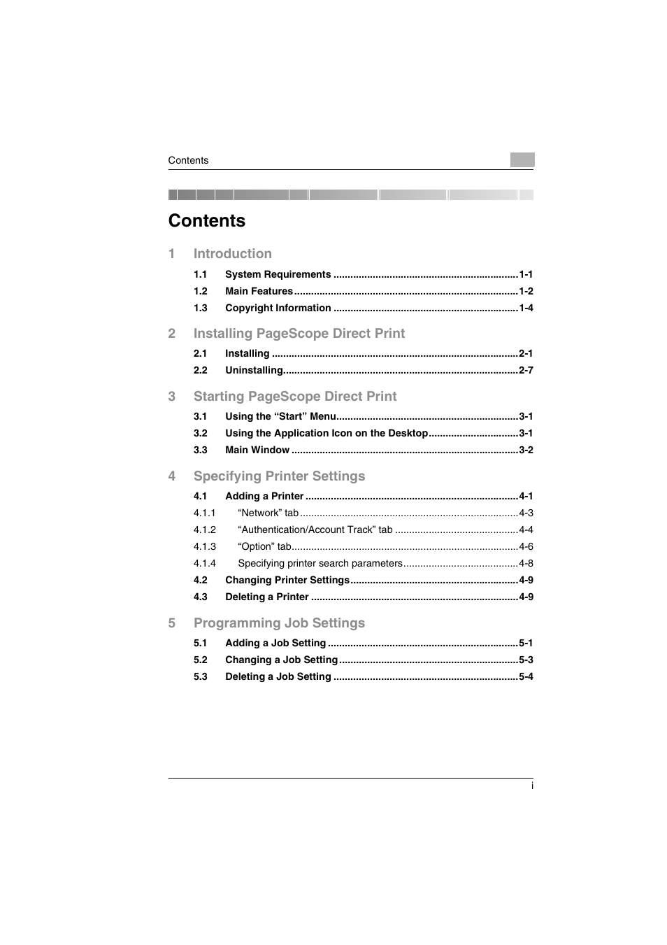 Konica Minolta BIZHUB C30P User Manual | Page 2 / 60