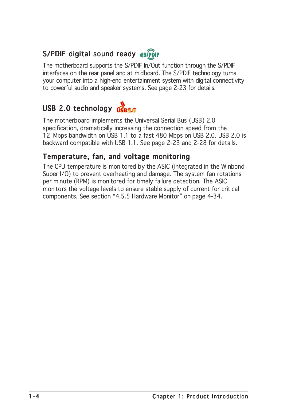 Asus P5GD2 User Manual | Page 18 / 134