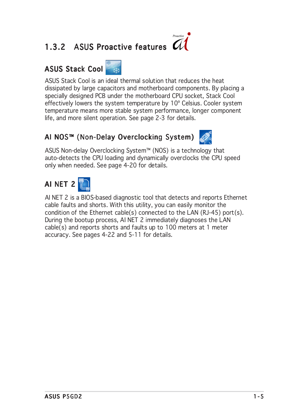 Asus P5GD2 User Manual | Page 19 / 134