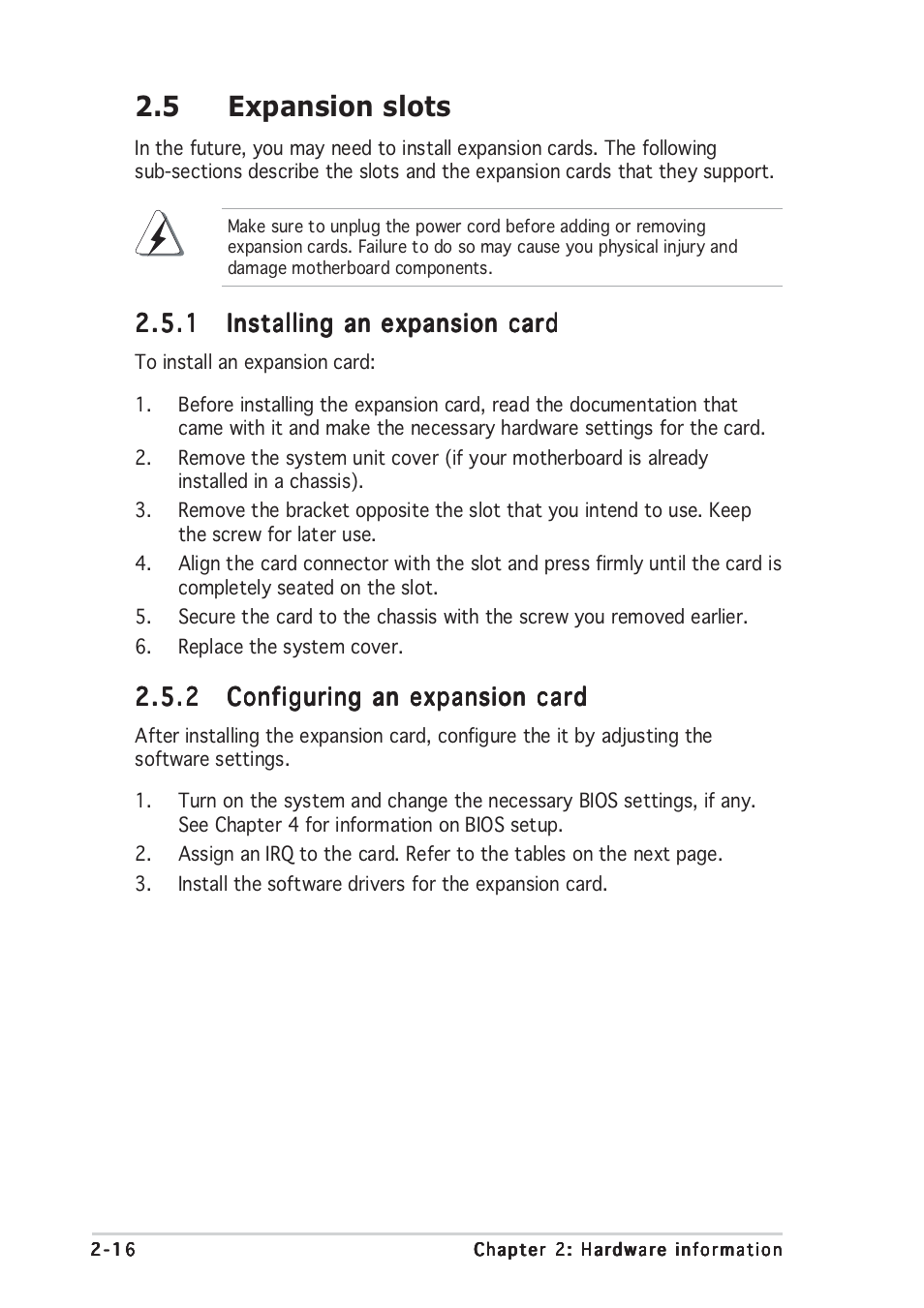 5 expansion slots | Asus P5GD2 User Manual | Page 38 / 134
