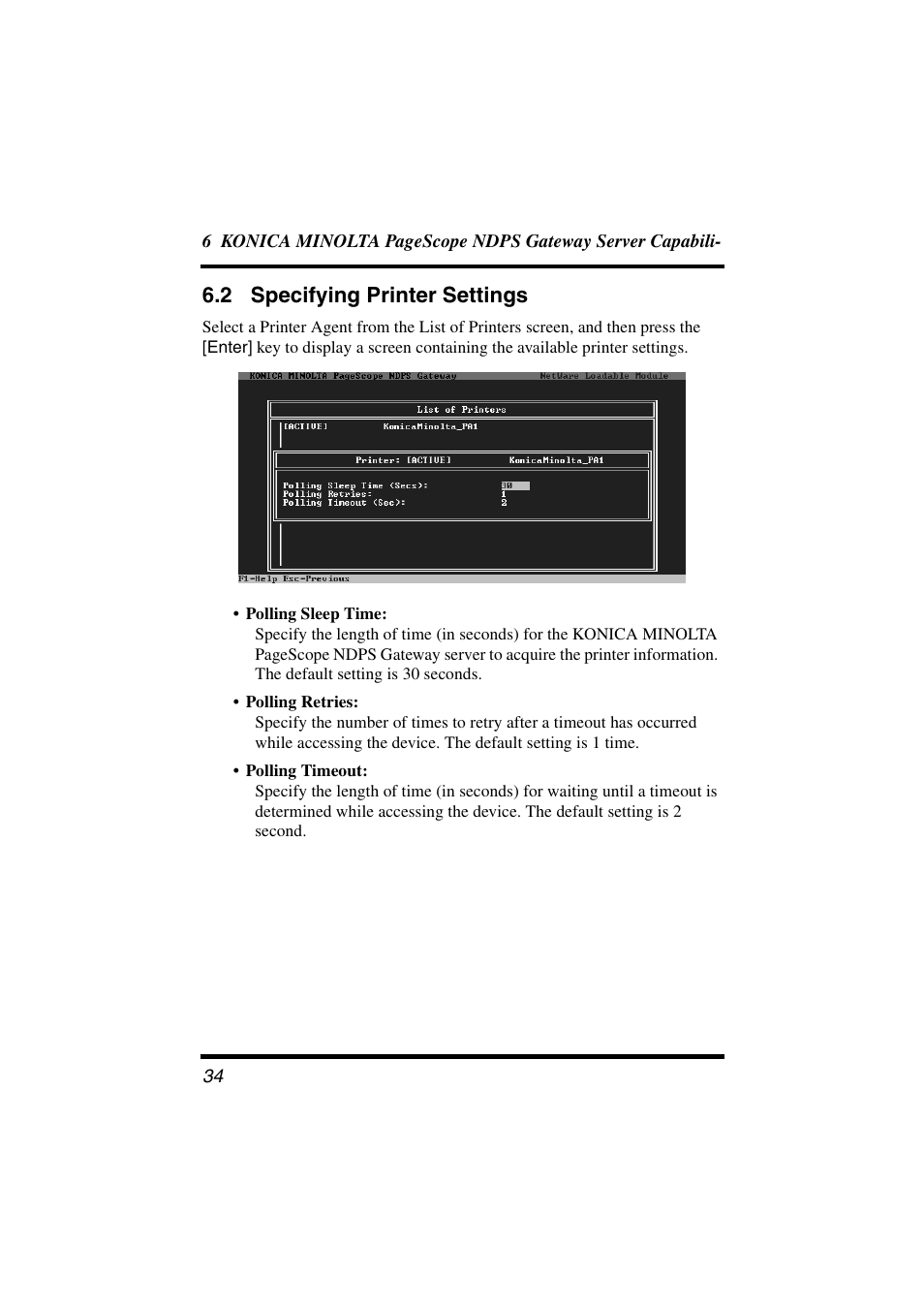 2 specifying printer settings | Konica Minolta BIZHUB C30P User Manual | Page 41 / 47