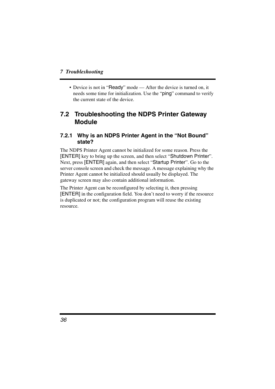 2 troubleshooting the ndps printer gateway module, 2 troubleshooting the ndps printer gateway, Module | Konica Minolta BIZHUB C30P User Manual | Page 43 / 47