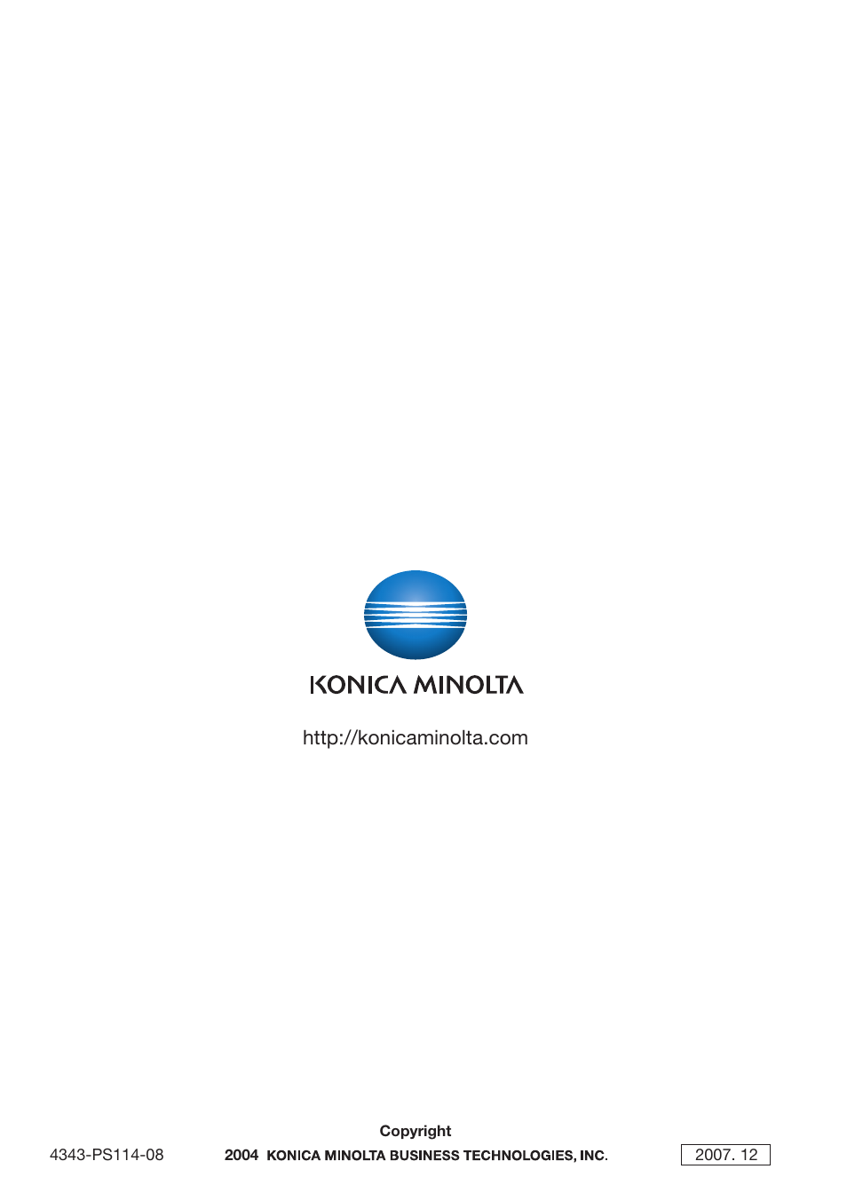 Konica Minolta bizhub C31P User Manual | Page 106 / 106