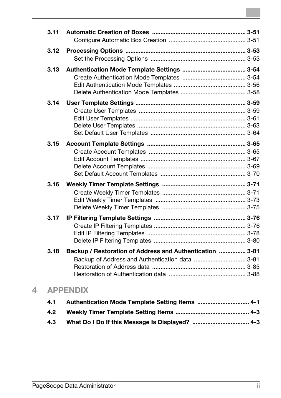 4appendix | Konica Minolta bizhub C31P User Manual | Page 3 / 106