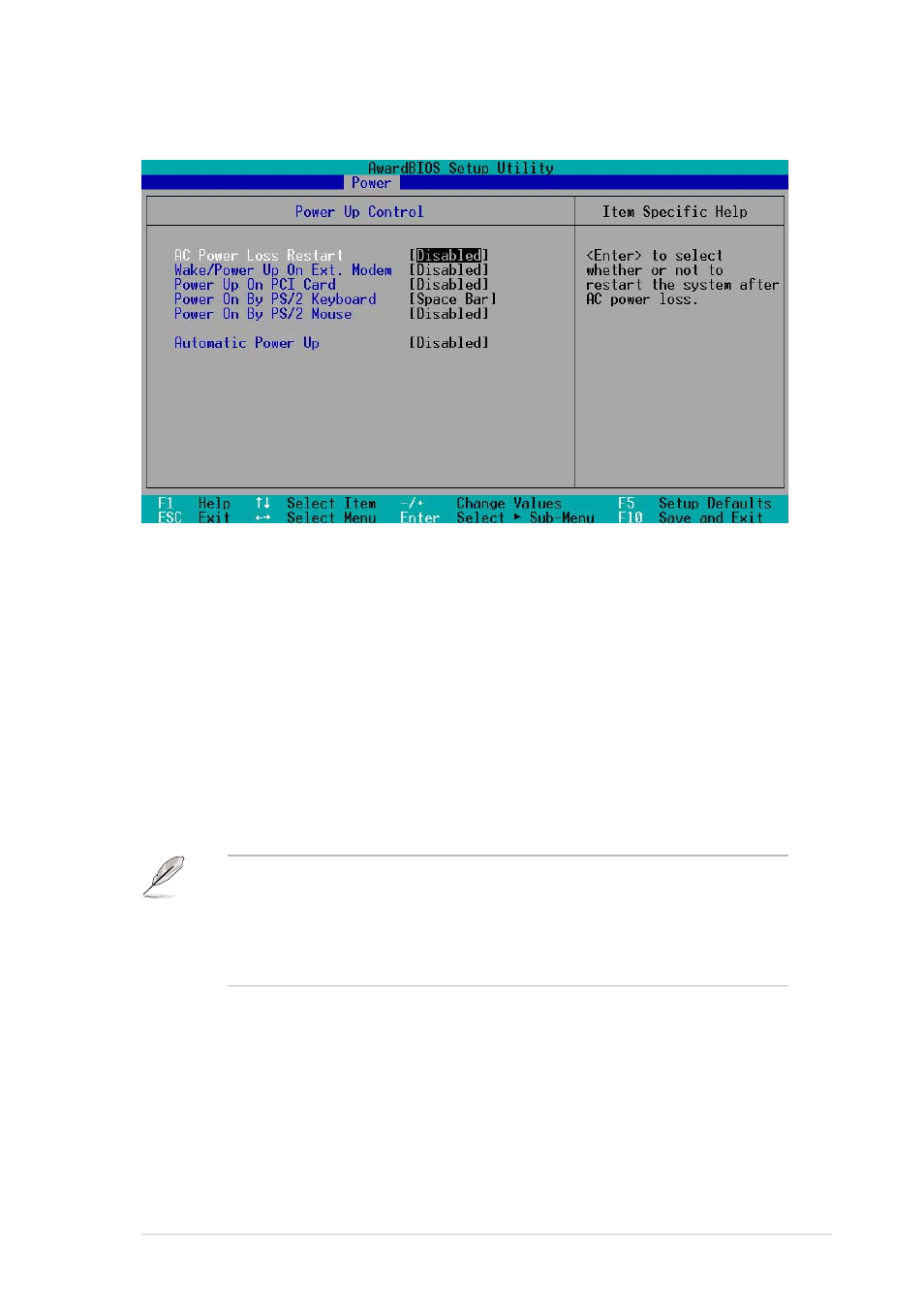 1 power up control | Asus P4B266 User Manual | Page 91 / 128