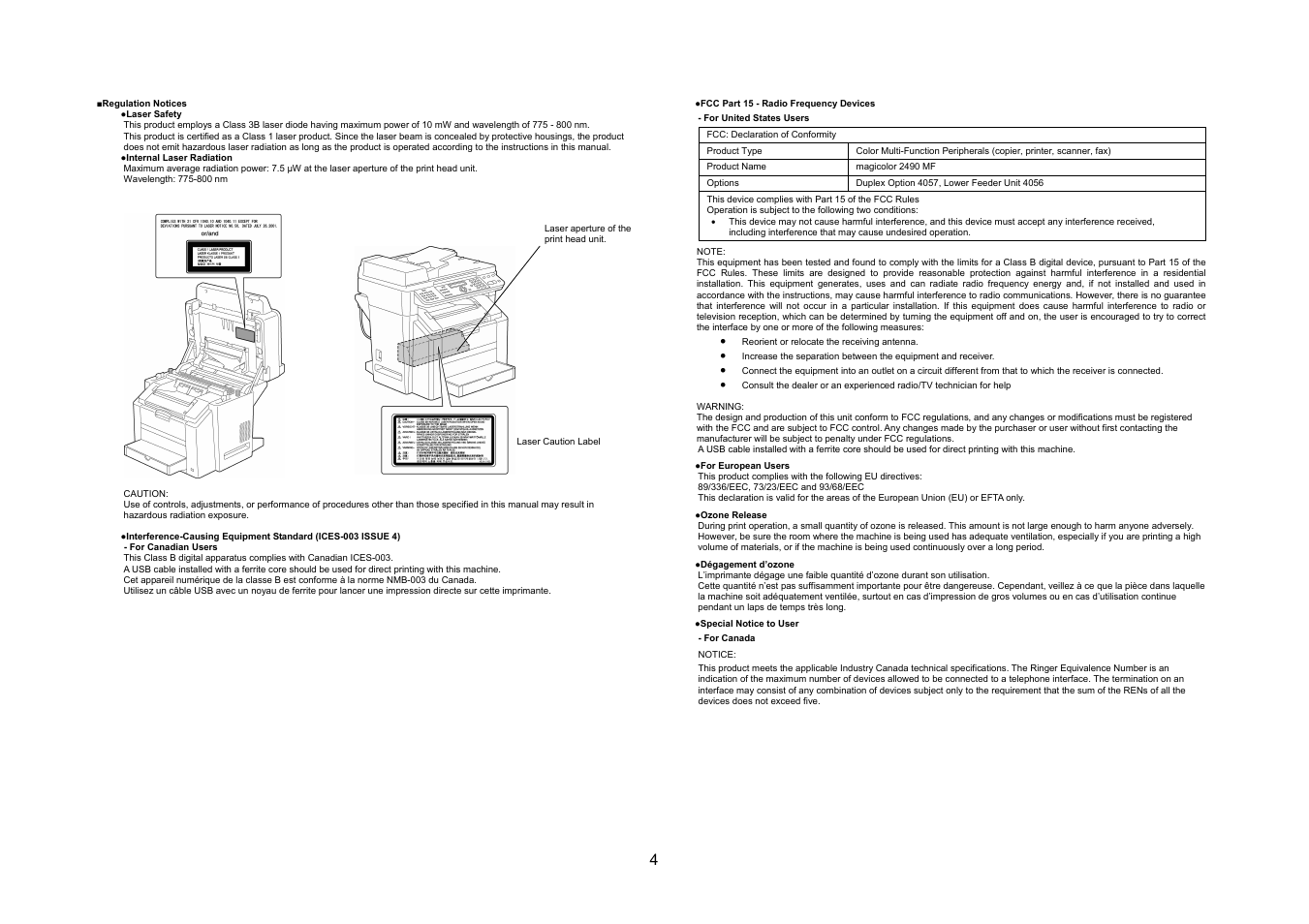 Konica Minolta Magicolor 2490MF User Manual | Page 2 / 47