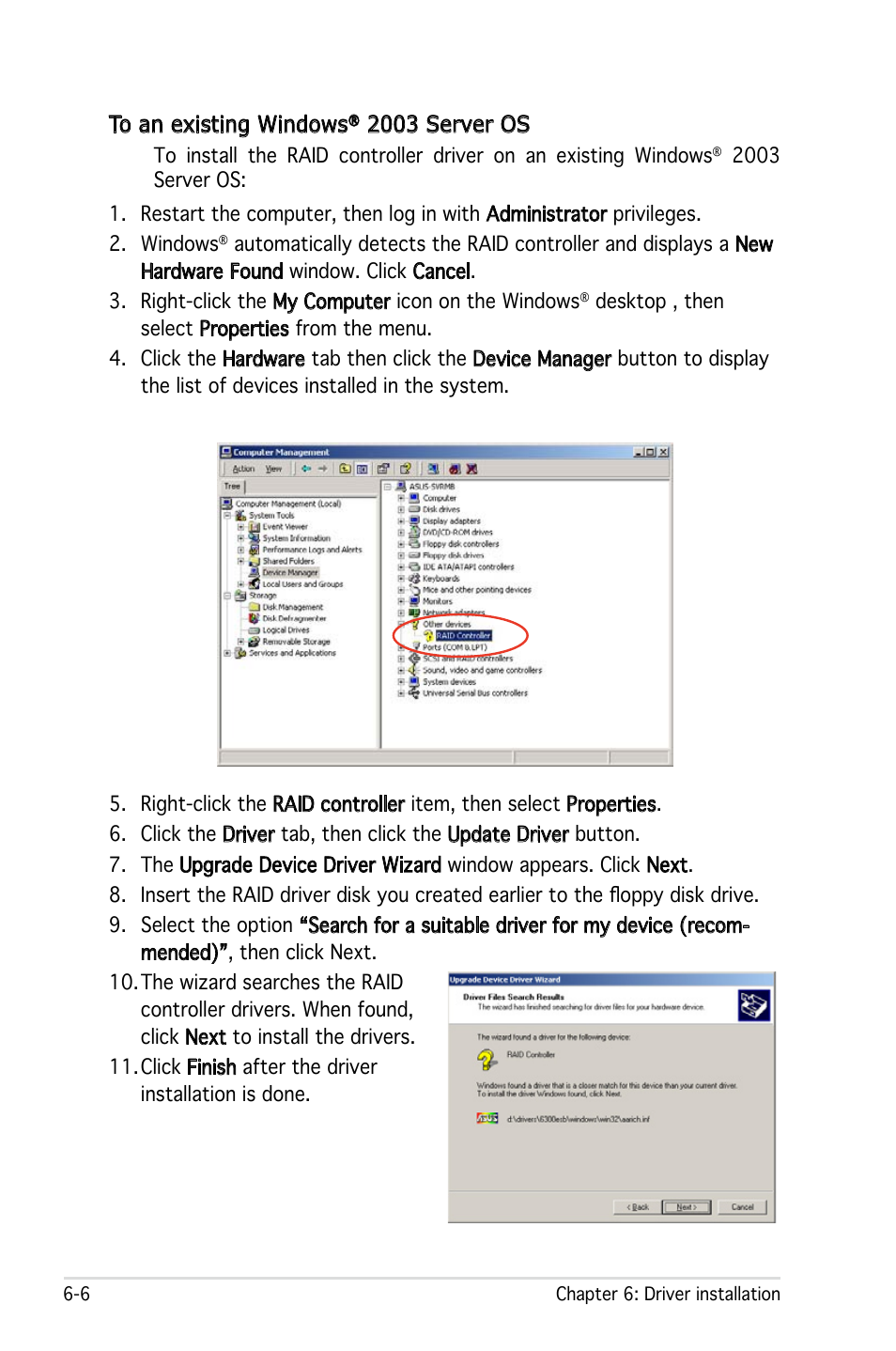 2003 server os | Asus Pedestal Server TS100-E4/PI2 User Manual | Page 140 / 158