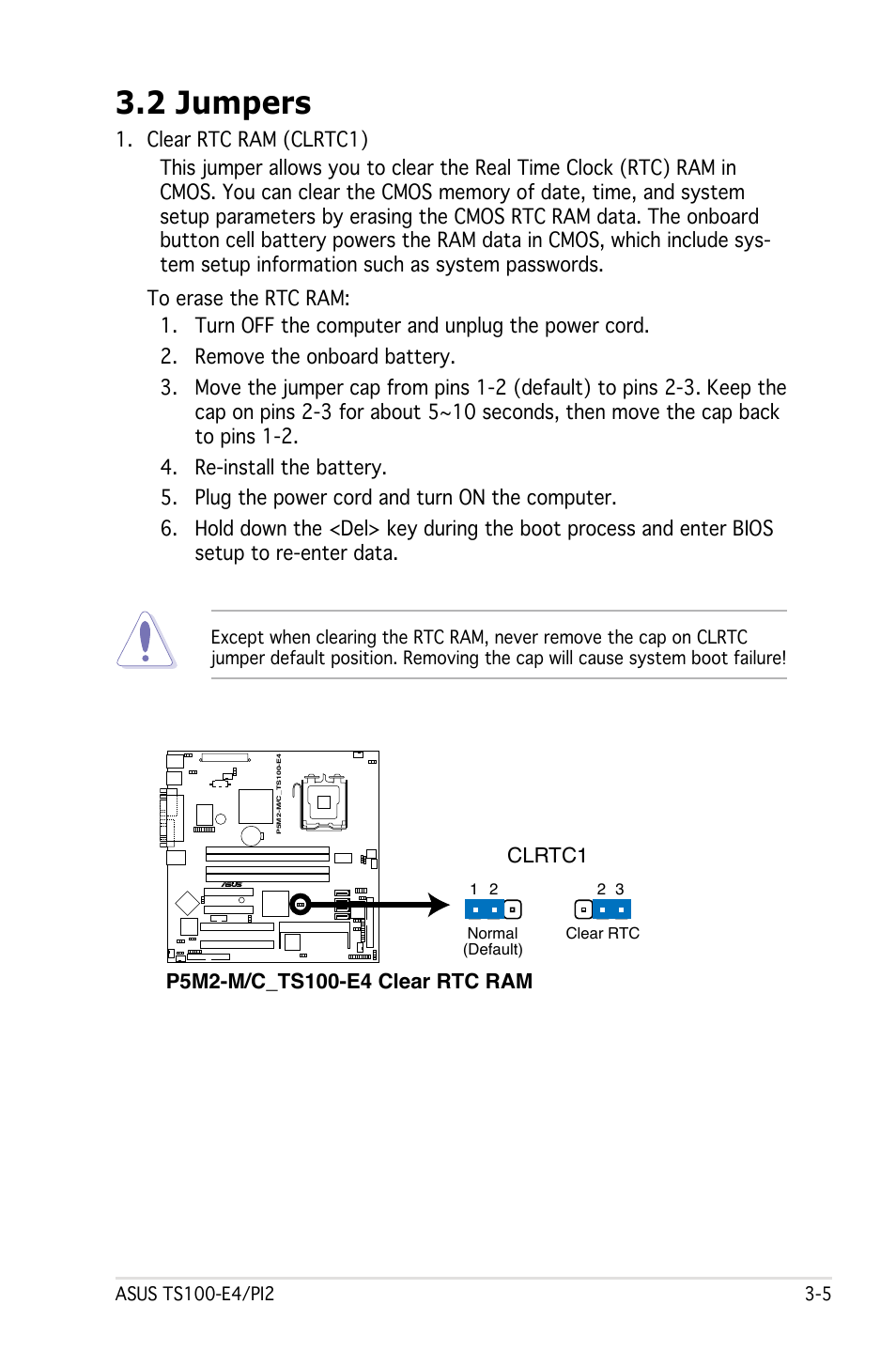 2 jumpers | Asus Pedestal Server TS100-E4/PI2 User Manual | Page 47 / 158