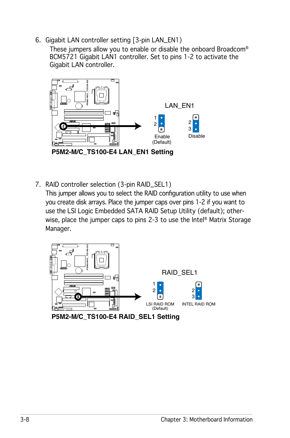 Matrix storage manager, Lan_en1 | Asus Pedestal Server TS100-E4/PI2 User Manual | Page 50 / 158