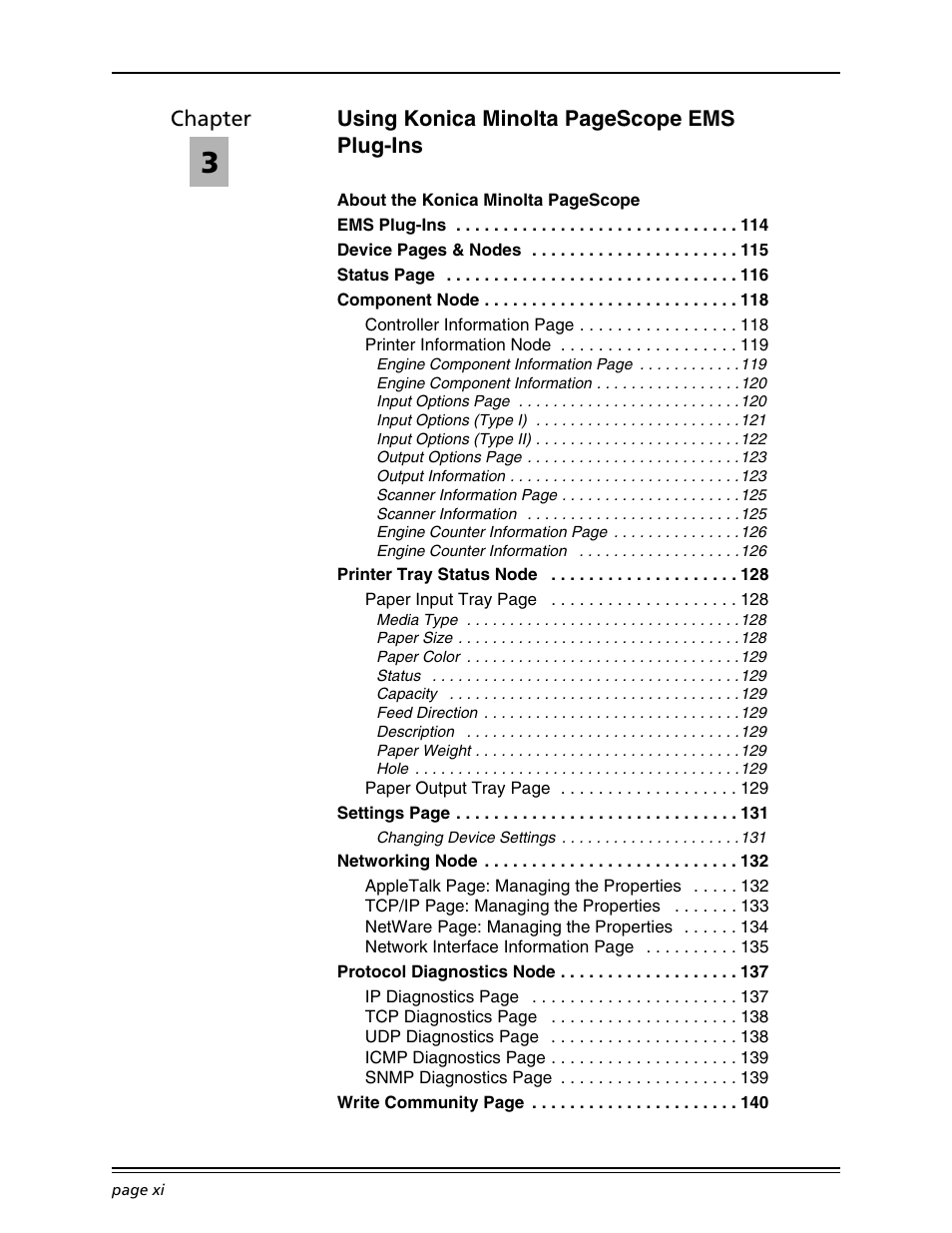 Using konica minolta pagescope ems plug-ins, Chapter | Konica Minolta BIZHUB C30P User Manual | Page 13 / 167