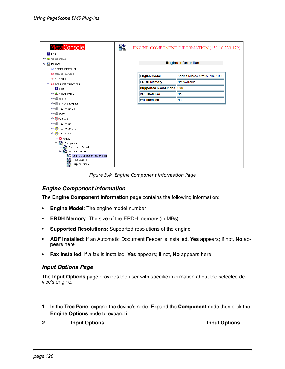 Engine component information | Konica Minolta BIZHUB C30P User Manual | Page 134 / 167