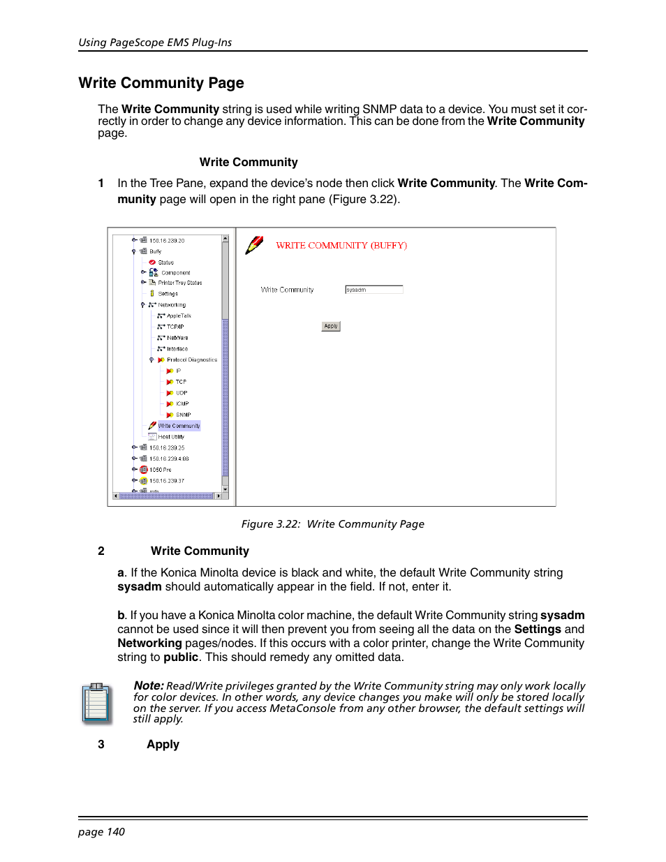 Write community page | Konica Minolta BIZHUB C30P User Manual | Page 154 / 167