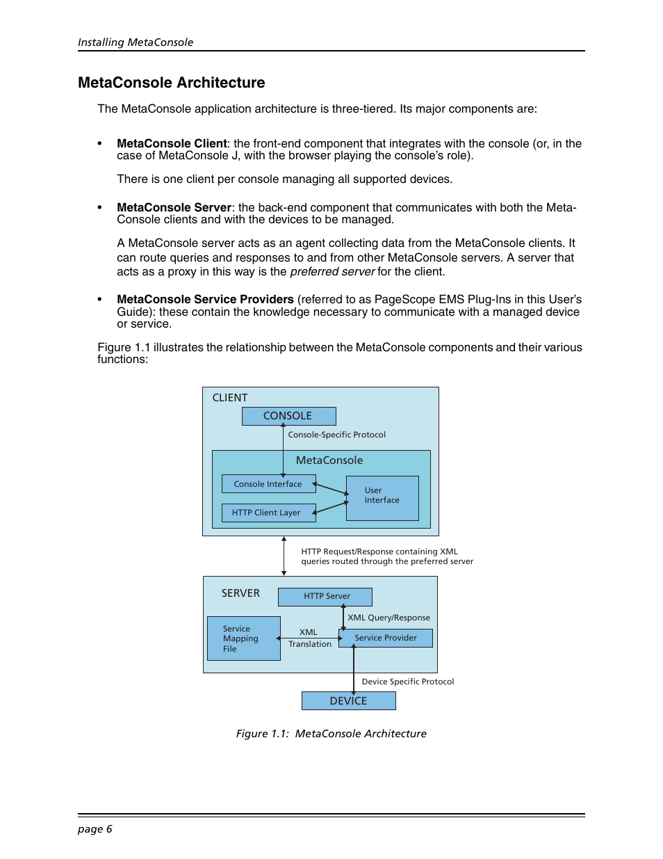 Metaconsole architecture | Konica Minolta BIZHUB C30P User Manual | Page 20 / 167