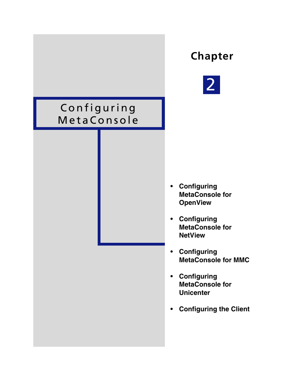 Chapter 2: configuring metaconsole | Konica Minolta BIZHUB C30P User Manual | Page 47 / 167