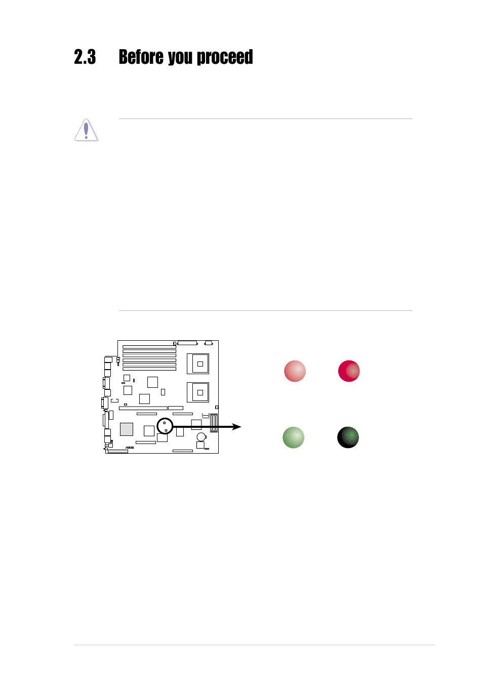 3 before you proceed | Asus Motherboard PR-DLSR533 User Manual | Page 29 / 108