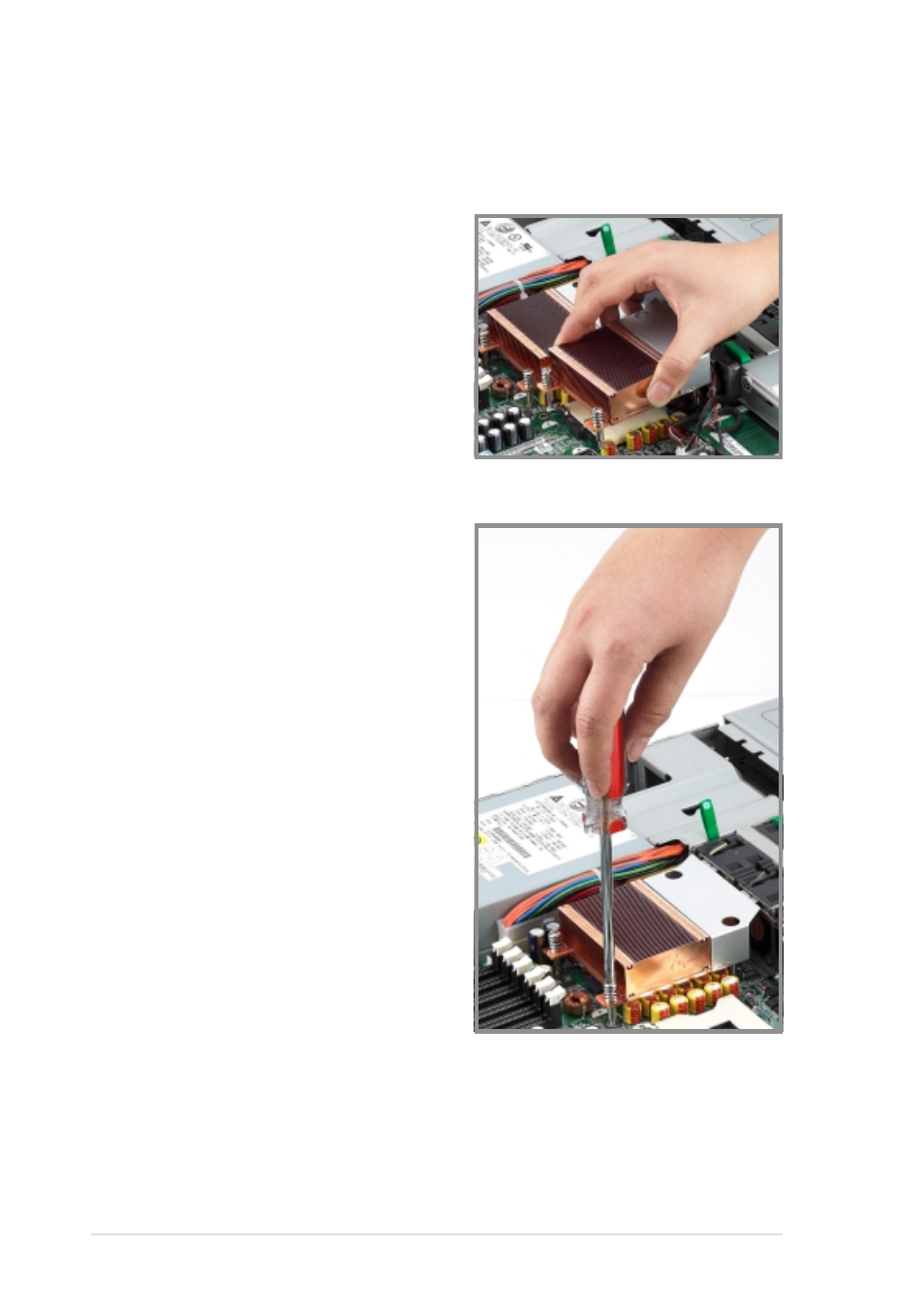 3 installing the heatsink | Asus Motherboard PR-DLSR533 User Manual | Page 32 / 108