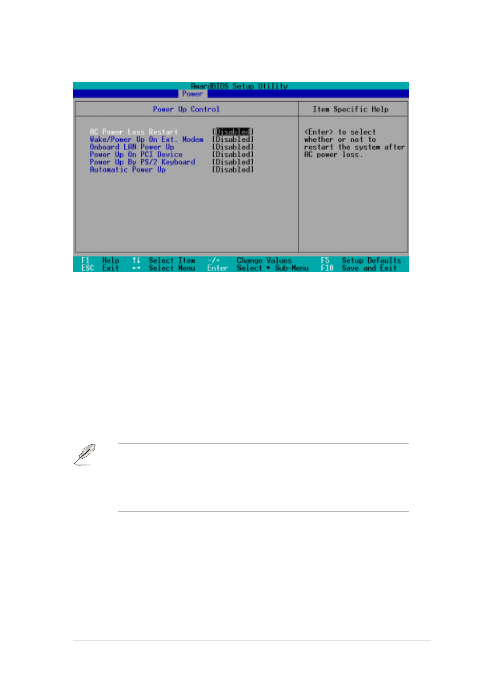 1 power up control | Asus Motherboard PR-DLSR533 User Manual | Page 77 / 108