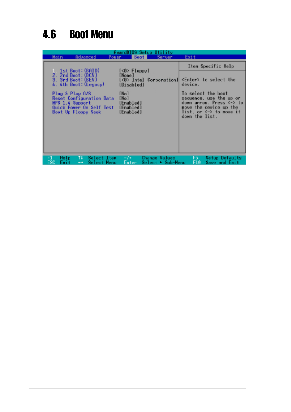 6 boot menu | Asus Motherboard PR-DLSR533 User Manual | Page 80 / 108