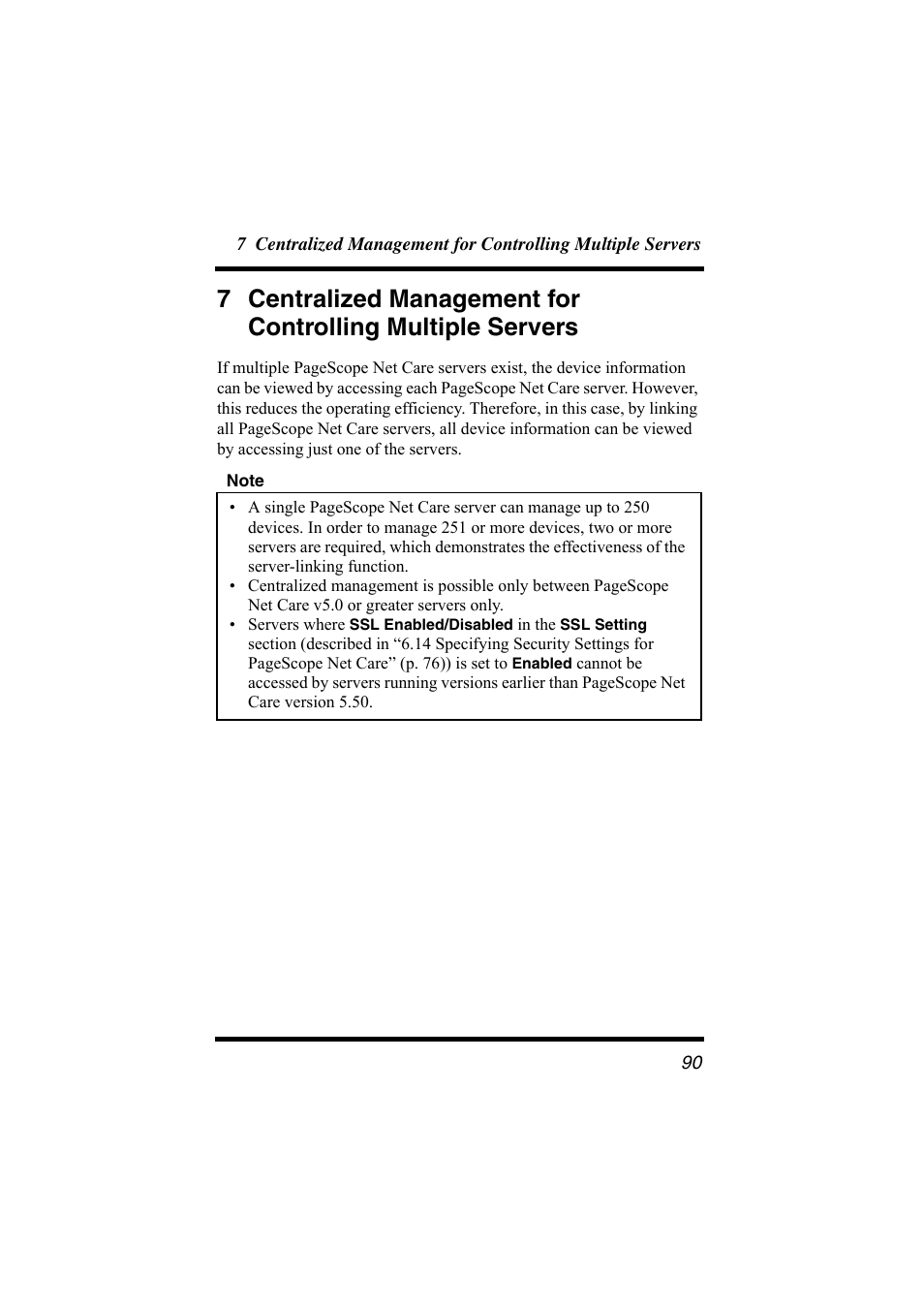 7 centralized management for controlling, Multiple servers | Konica Minolta bizhub C31P User Manual | Page 101 / 147