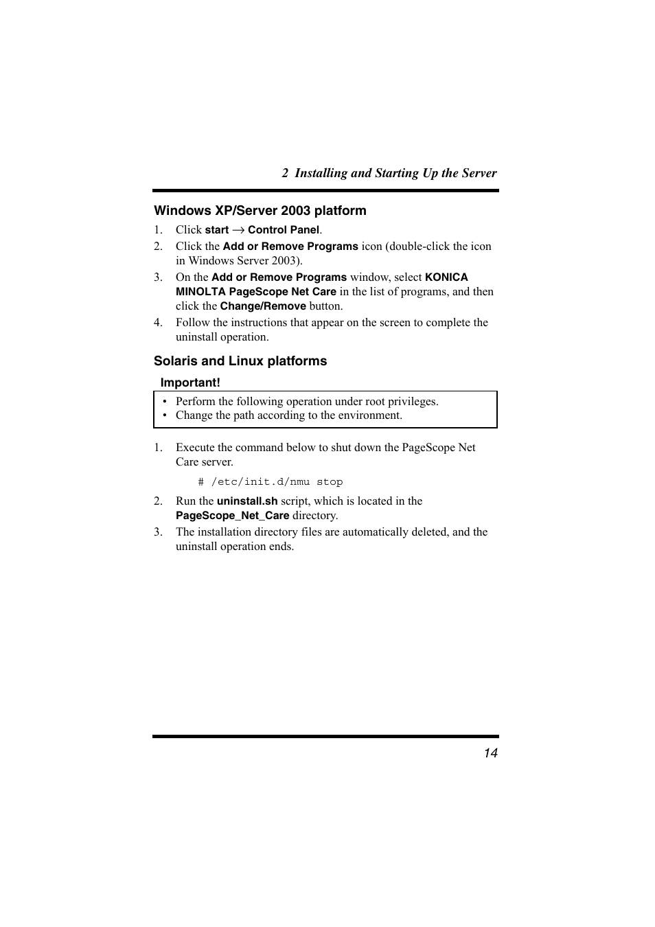 Windows xp/server 2003 platform, Solaris and linux platforms | Konica Minolta bizhub C31P User Manual | Page 25 / 147