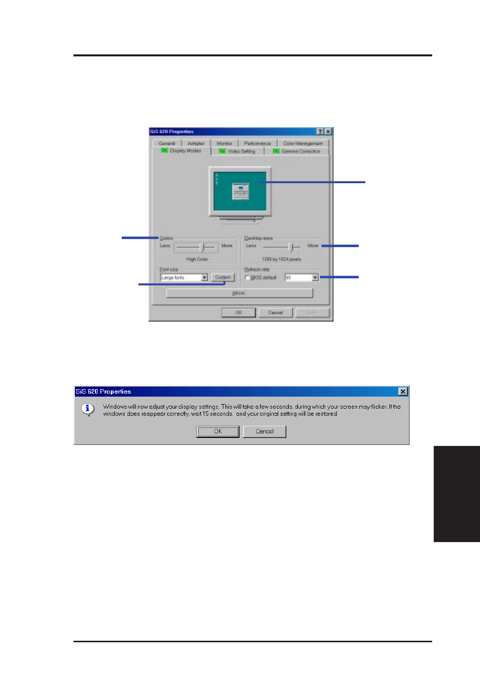 Software setup, Display modes page | Asus ME-99B User Manual | Page 75 / 104