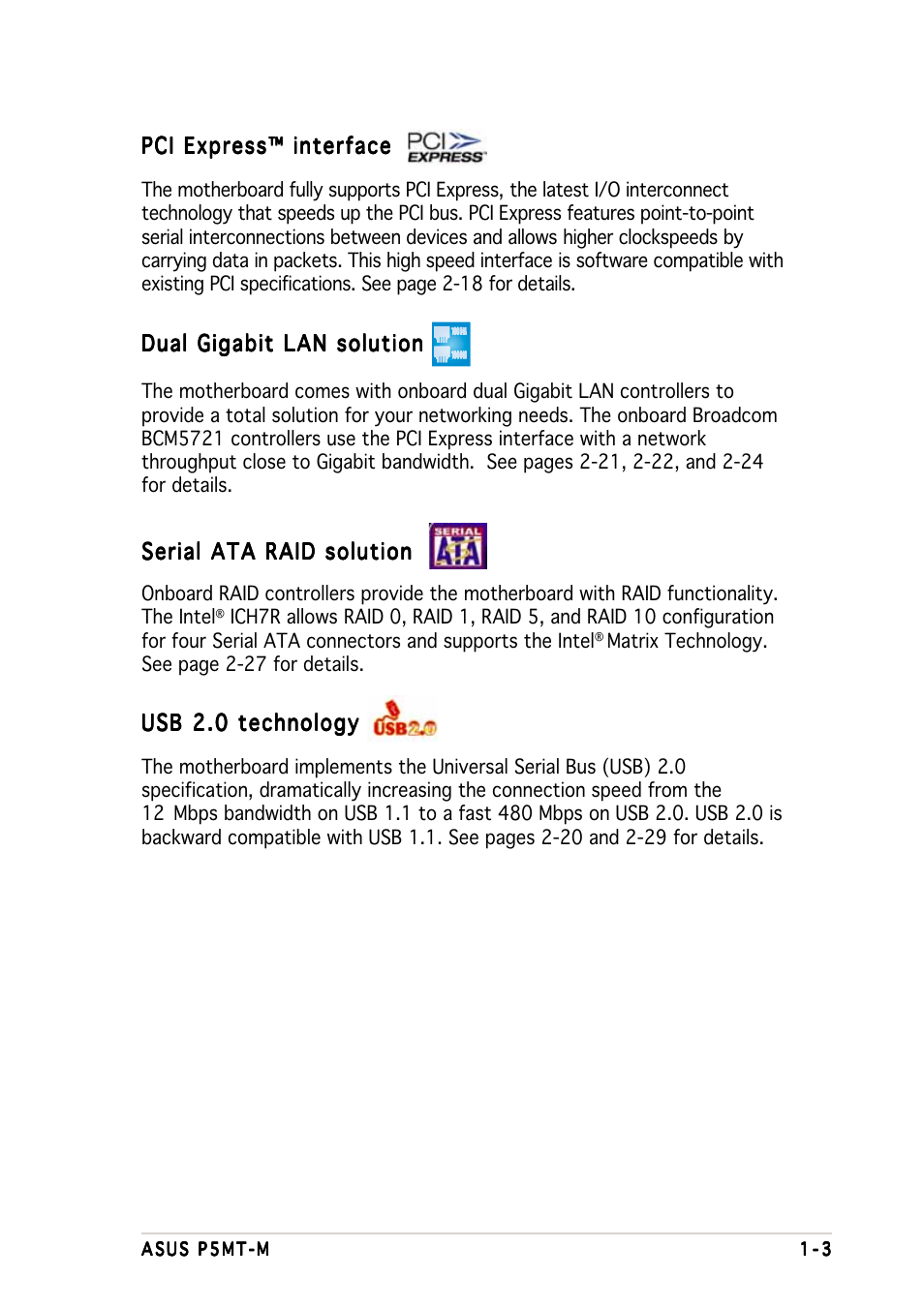 Asus Motherboard P5MT-M User Manual | Page 17 / 150