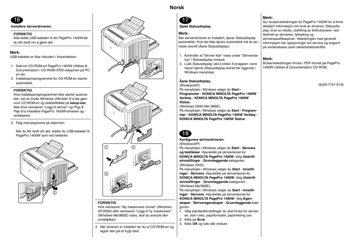 Konica Minolta PagePro 1400W User Manual | Page 20 / 26