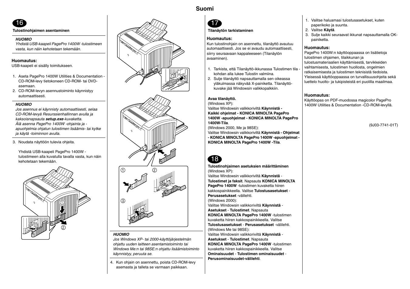 Konica Minolta PagePro 1400W User Manual | Page 21 / 26