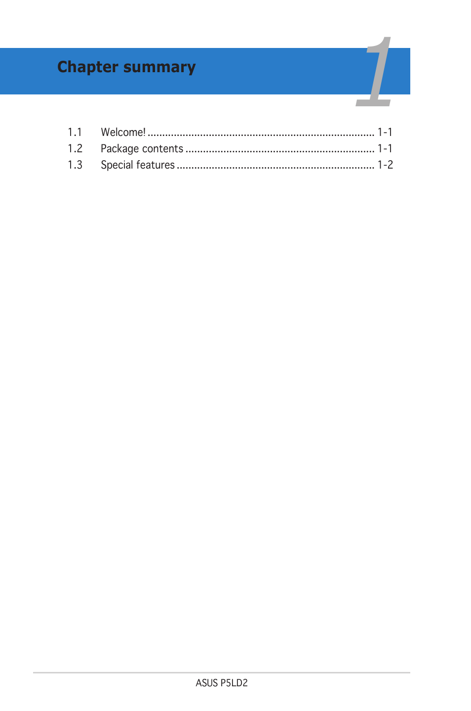 Asus Motherboard P5LD2 User Manual | Page 14 / 142