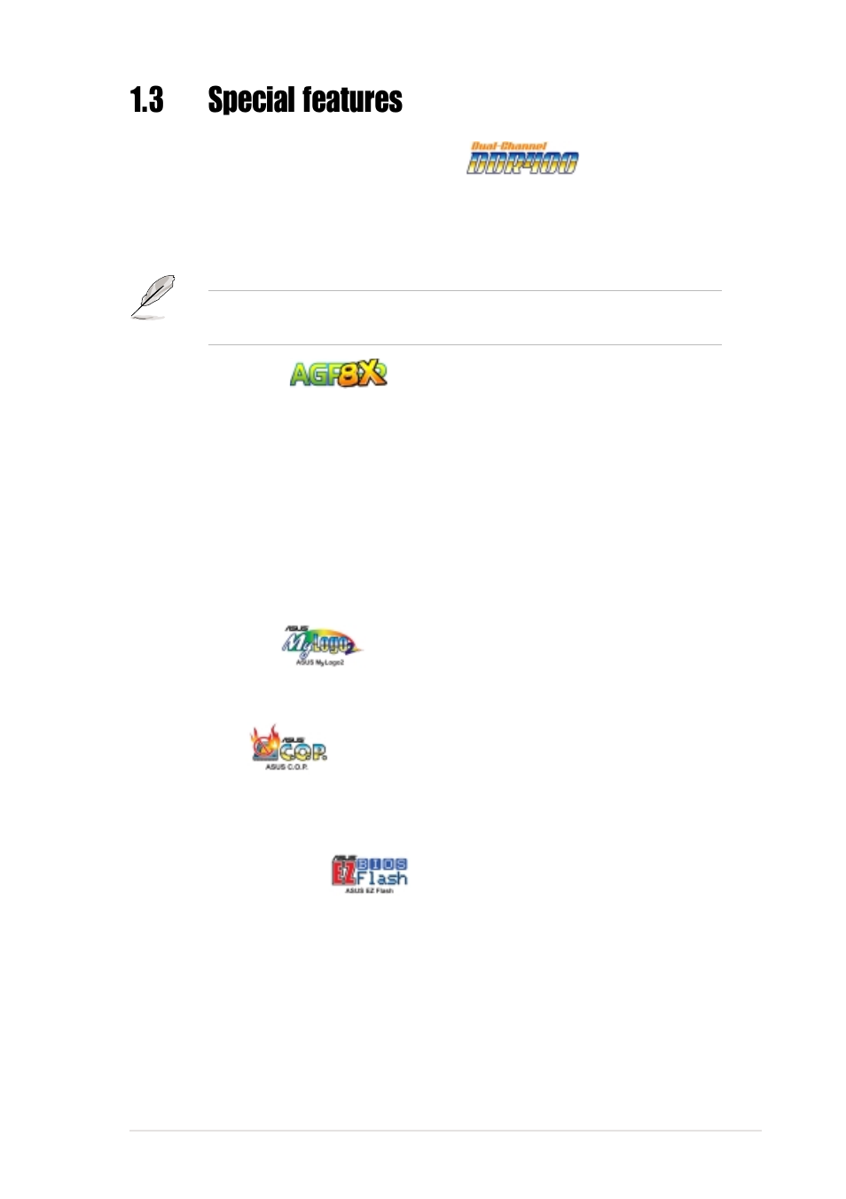 3 special features | Asus A7N8X-VM User Manual | Page 13 / 64