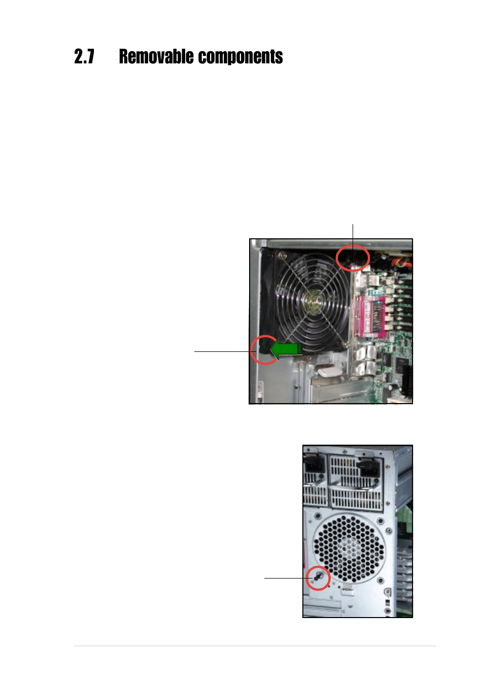 7 removable components, 1 chassis fan | Asus 5U Tower Chassis Kit AK34 User Manual | Page 35 / 42