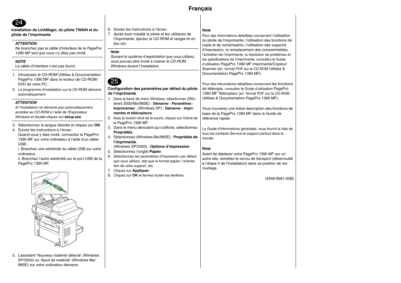 Français | Konica Minolta PagePro 1390MF User Manual | Page 8 / 28