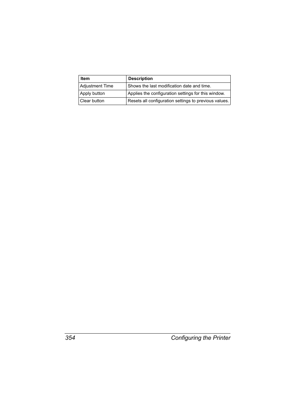 Configuring the printer 354 | Konica Minolta MAGICOLOR 4695MF User Manual | Page 378 / 546